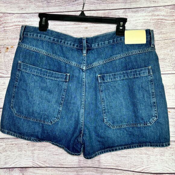 Citizen's of Humanity Button Fly Frances Denim Jean Cotton Mom Shorts Size 33 - Picture 4 of 8